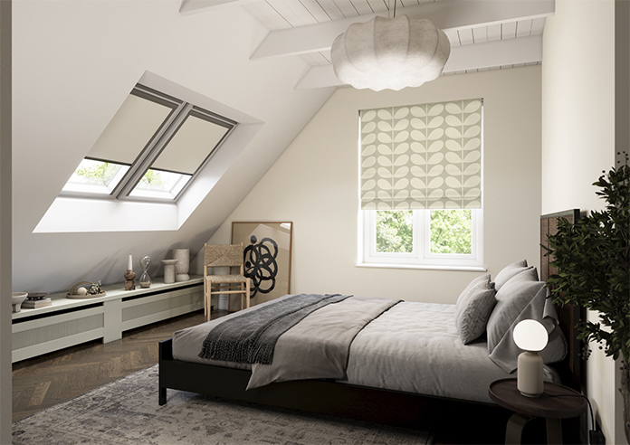 Orla Kiely Jumbo Solid Stem, Pebble - Roman Blind - Image 6